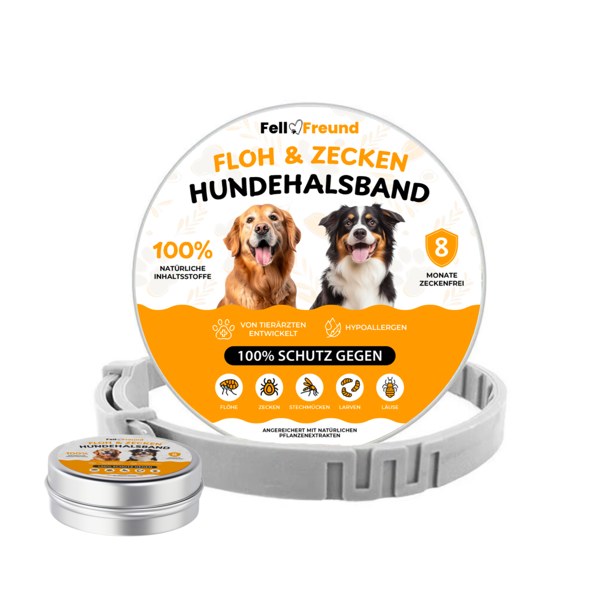 Flea and Tick Protection Collar for Dogs