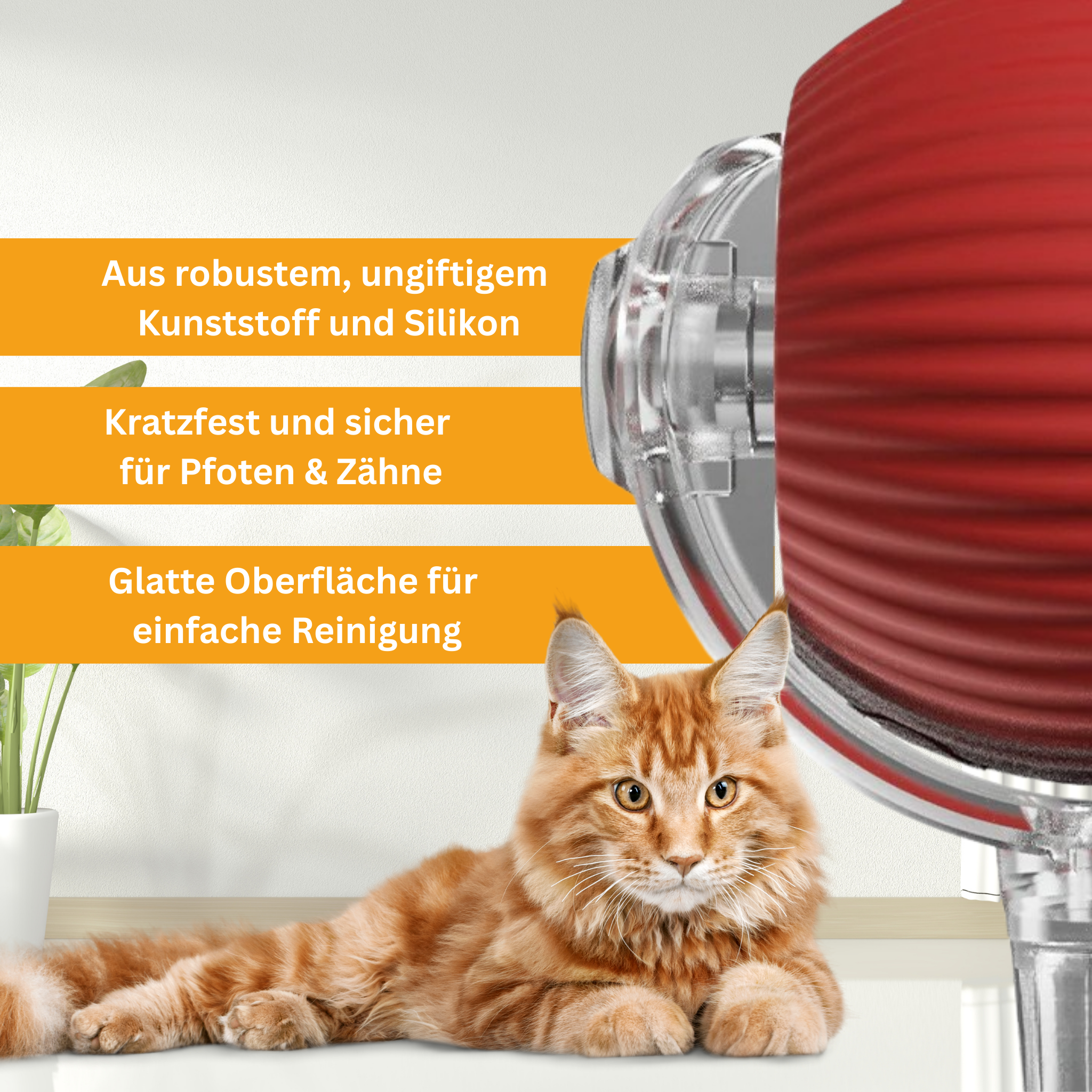 Interaktiver Spielball mit Schwanz für Katzen