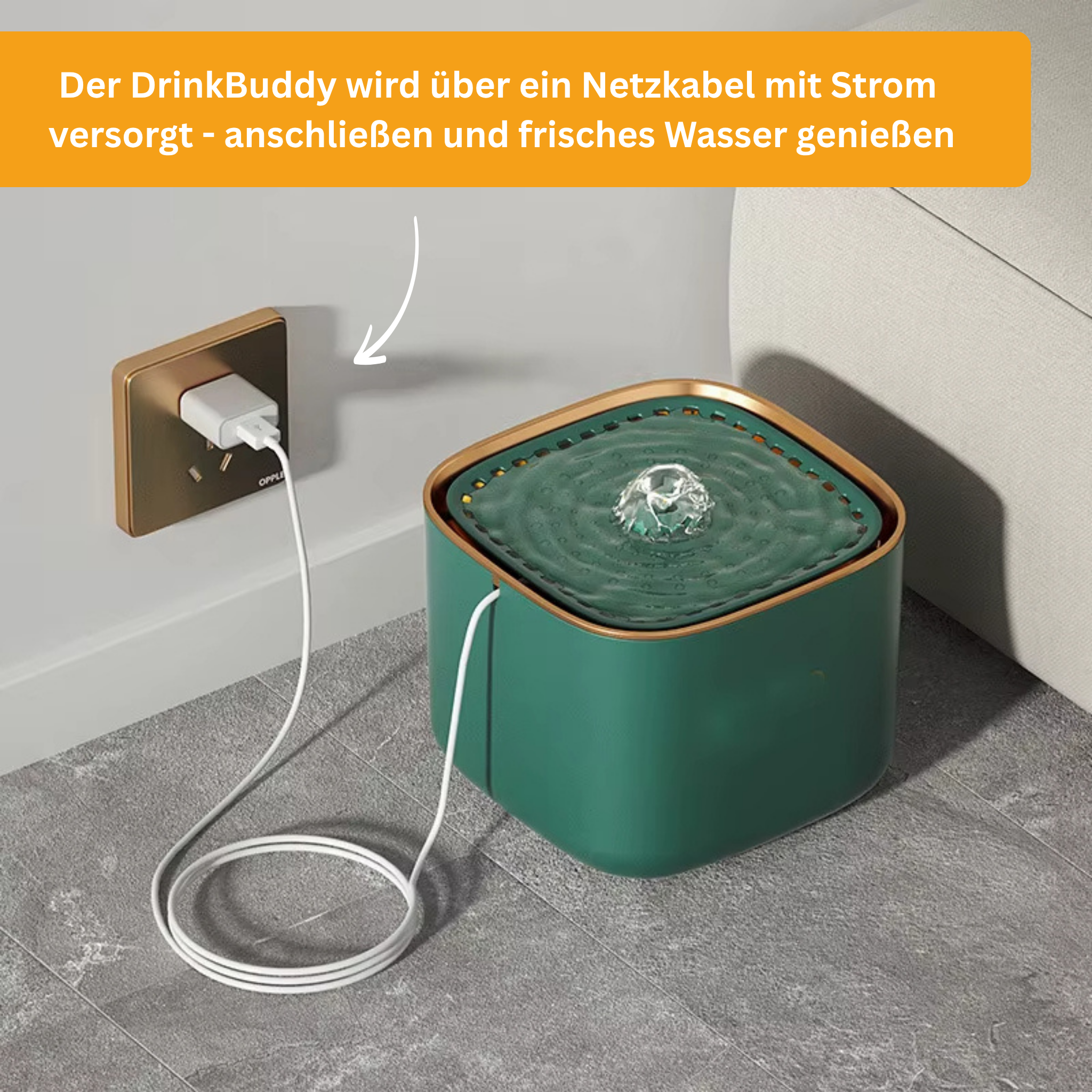 DrinkBuddy – Premium Katzenbrunnen für Zuhause