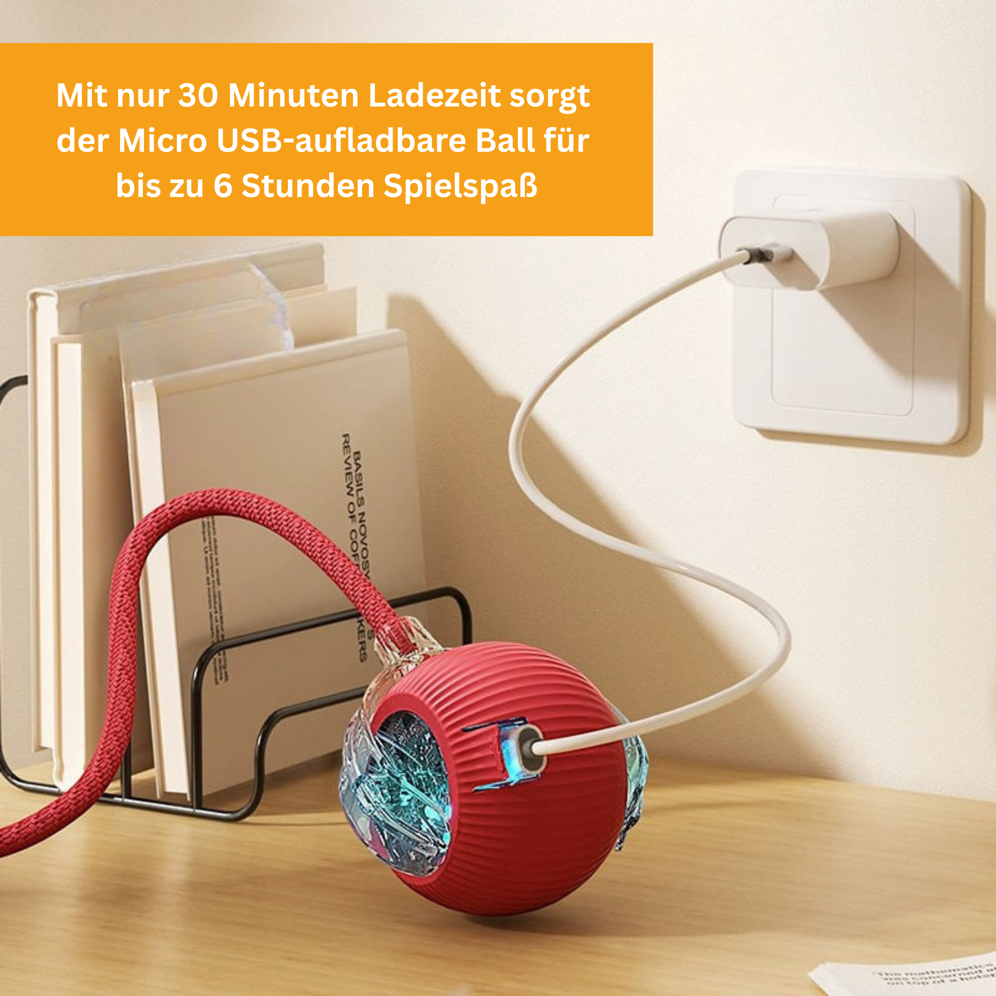 Interaktiver Spielball mit Schwanz für Katzen