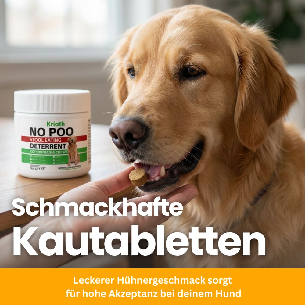 Digestive Complex for Dogs – Chewable Tablets to Stop Coprophagia