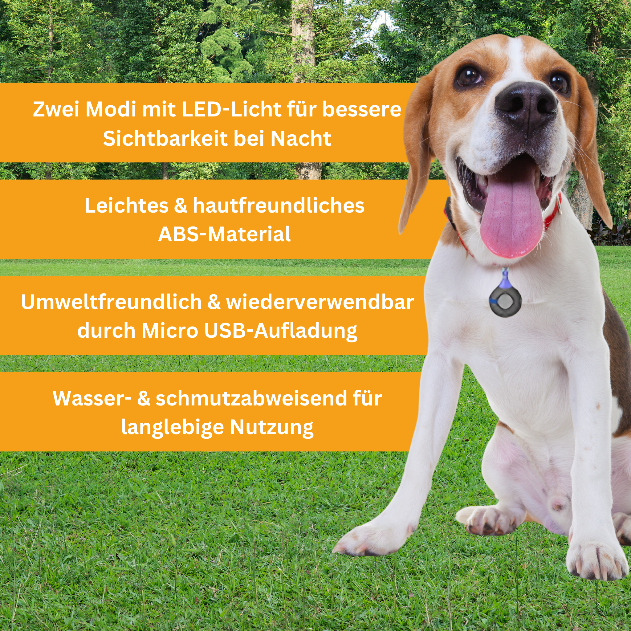 BugBlocker - Ultraschall-Halsband gegen Zecken & Flöhe