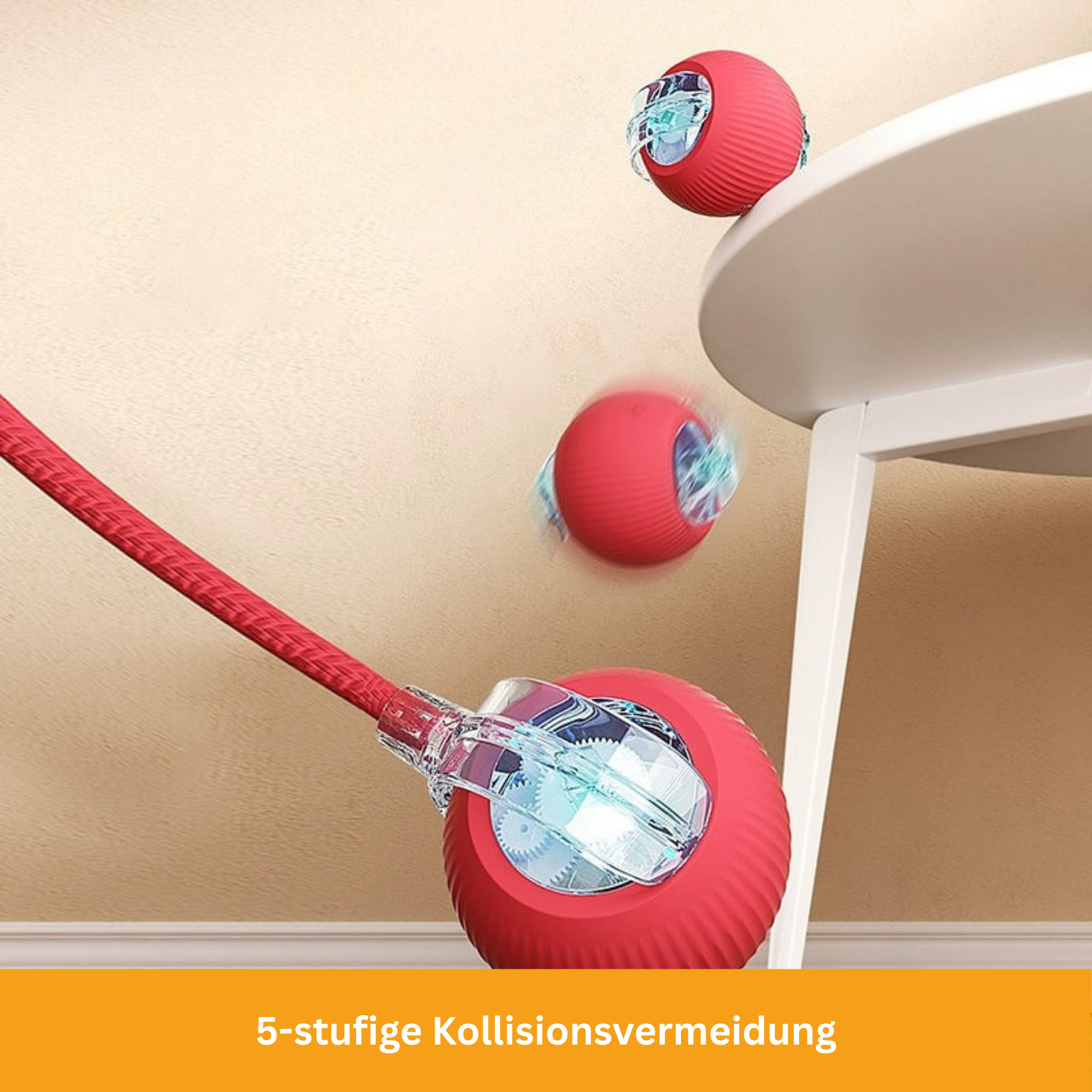 Interaktiver Spielball mit Schwanz für Hunde