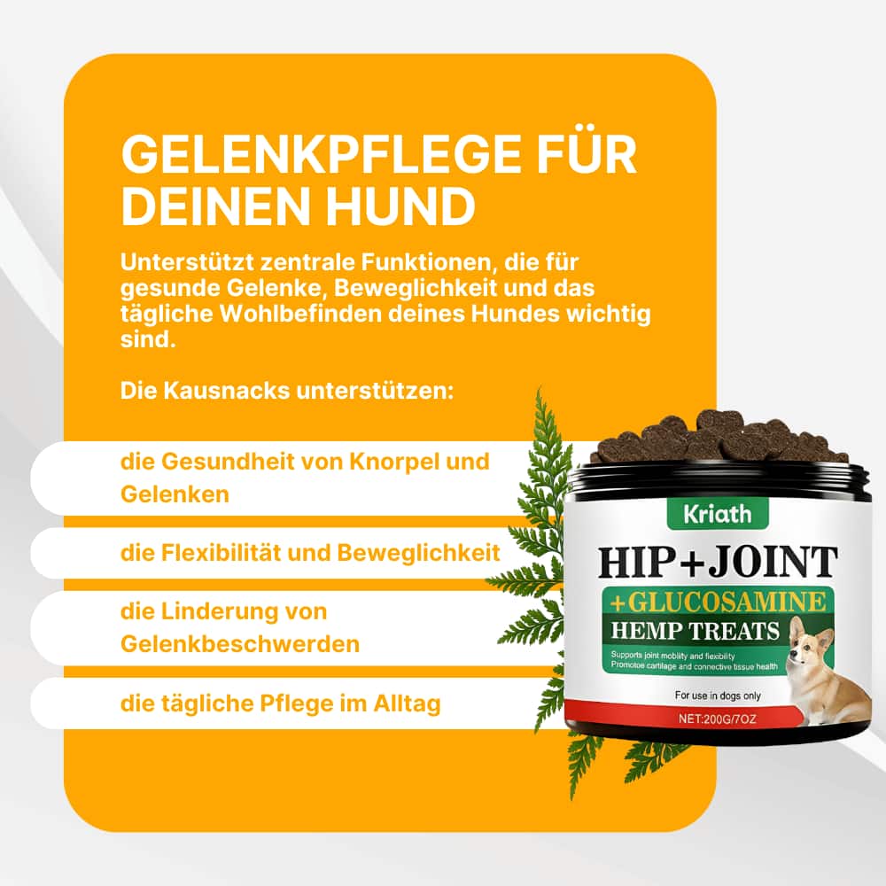 Gelenk-Kausnacks für Hunde mit Glucosamin