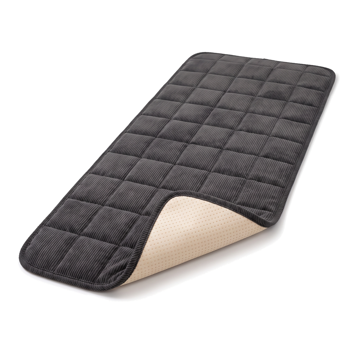 [en] CouchSafe – quilted sofa protector in dark grey